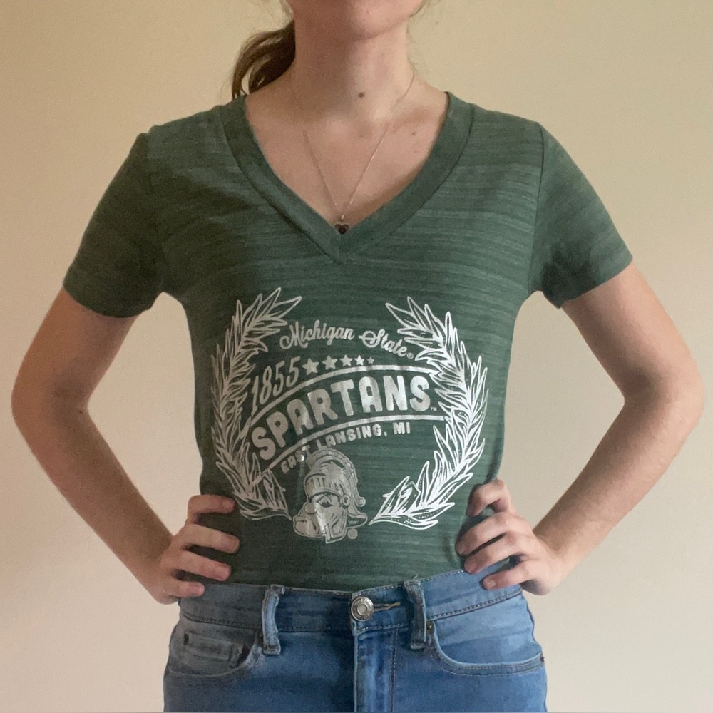 Michigan State University V-Neck Tee